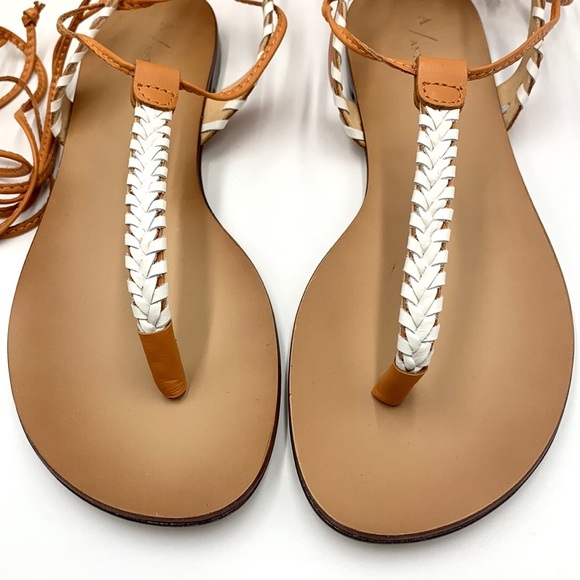 Anthropologie Tie Up Thong Sandals Size EU 36 - Picture 8 of 16